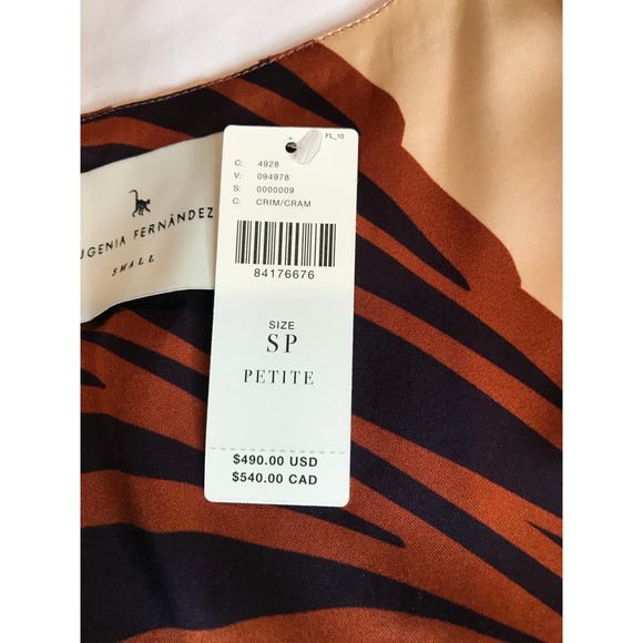 Anthropologie x Eugenia Fernandez V-Neck‎ Long-Sleeve Printed Midi Dress Small - Picture 10 of 10